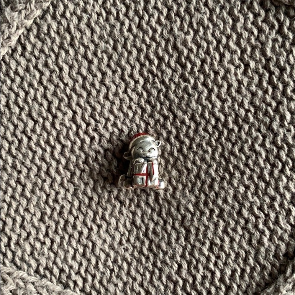 Pandora Christmas Cat Charm